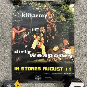 🔴Killarmy Poster 18x24 Dirty Weaponry Wu-Tang Rare Vintage